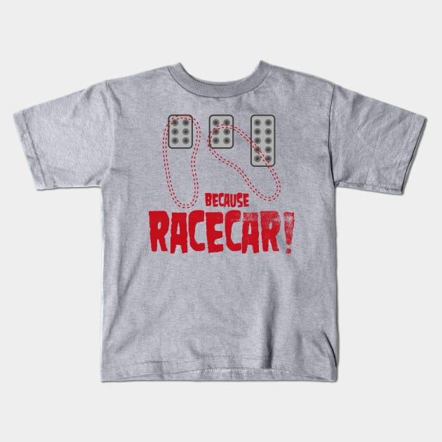 Heel Toe Because Racecar Kids T-Shirt by cowyark rubbark